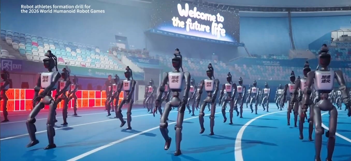 Pekin'de robotların büyüleyen gösterisi: Atletinden baristasına