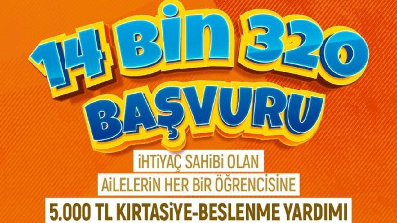 Kayseri Büyükşehir'in öğrenci destek programına 14 bin 320 aile başvurdu